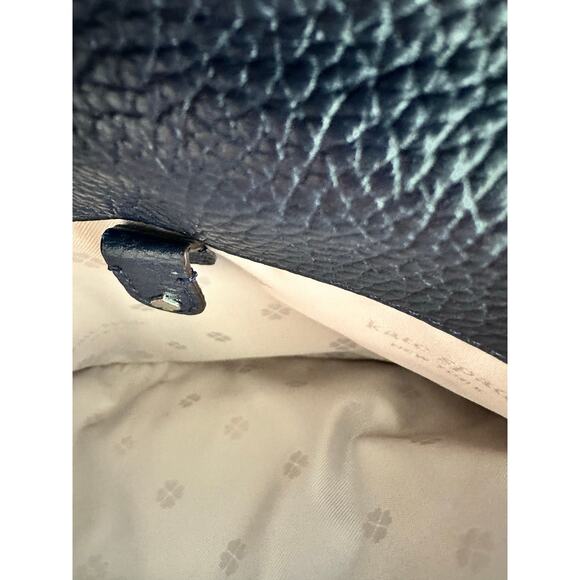 KATE SPADE NY Navy Polly LG Convertible Flap Zip Up Multi Pocket Crossbody Bag - Picture 12 of 14